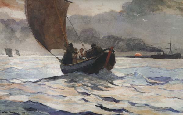 Winslow Homer Returning Fishing Boarts (mk44)